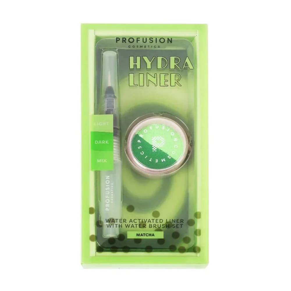 *3/15 NEW Profusion I Heart Boba Two Tone Hydra Water Activated Liner Set Matcha